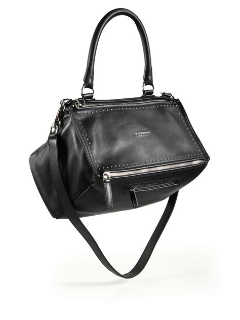 givenchy pandora medium leather satchel bag black|givenchy pandora bag sale.